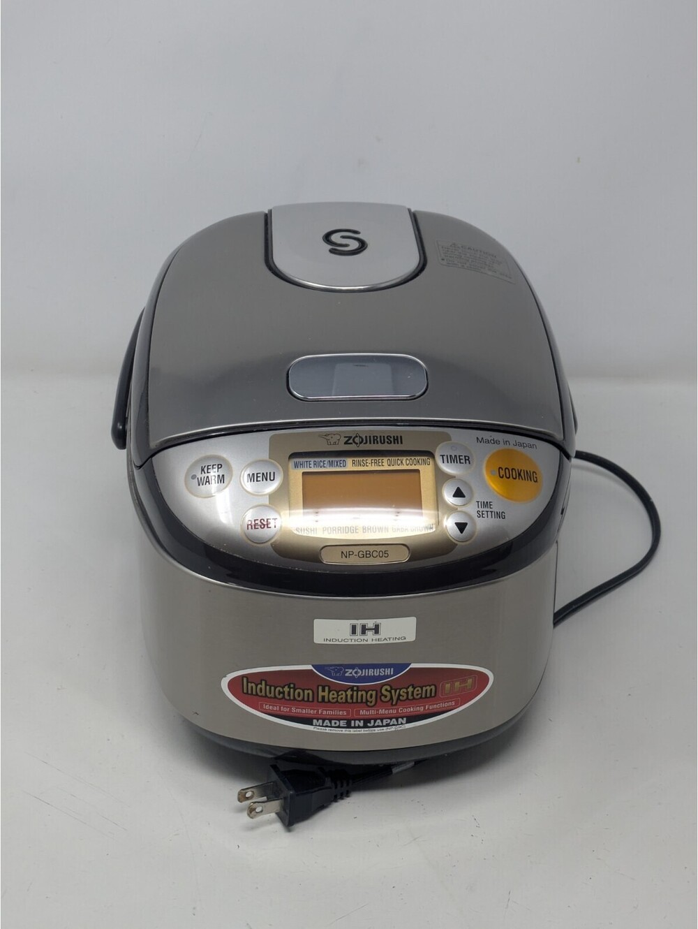 Zojirushi NP-GBC05 3-Cup Induction Heating Rice Cooker & Warmer